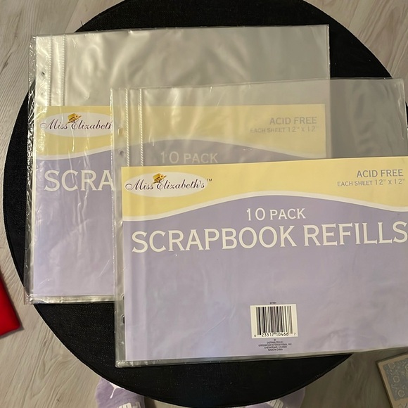 Miss Elizabeth’s Scrapbook Refills- (1) 10 Pack & (1) 6 Pack= 16 -Size:12” x 12” - Picture 1 of 4